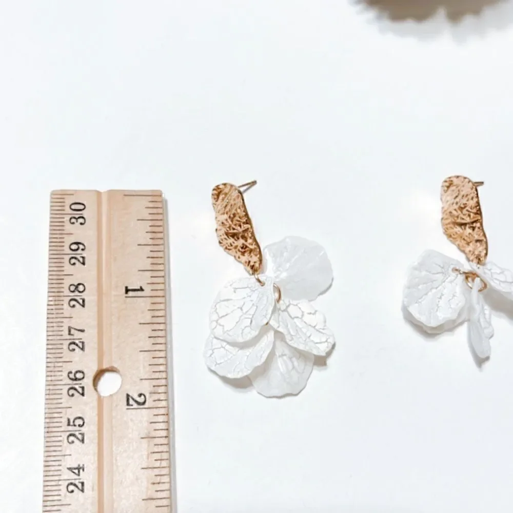 flower drop earrings M91